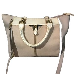 DANIELLE NICOLE TAUPE VEGAN LEATHER "ALEXIS" BAG